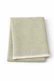 Cotton-Blend Mini Herringbone Throw with Eyelash Fringes