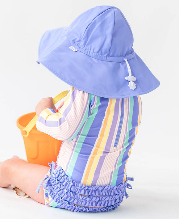 Kids Periwinkle Blue Sun Protective Hat