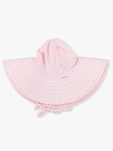 Pink Seersucker Swim Hat