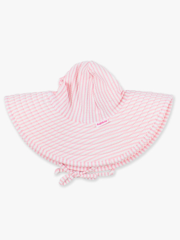 Pink Seersucker Swim Hat