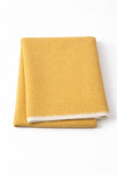 Cotton-Blend Mini Herringbone Throw with Eyelash Fringes