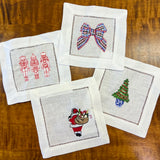 Chinoiserie Christmas Tree Cocktail Napkins