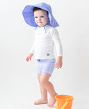 Kids Periwinkle Blue Sun Protective Hat