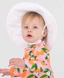 Kids White Sun Protective Hat