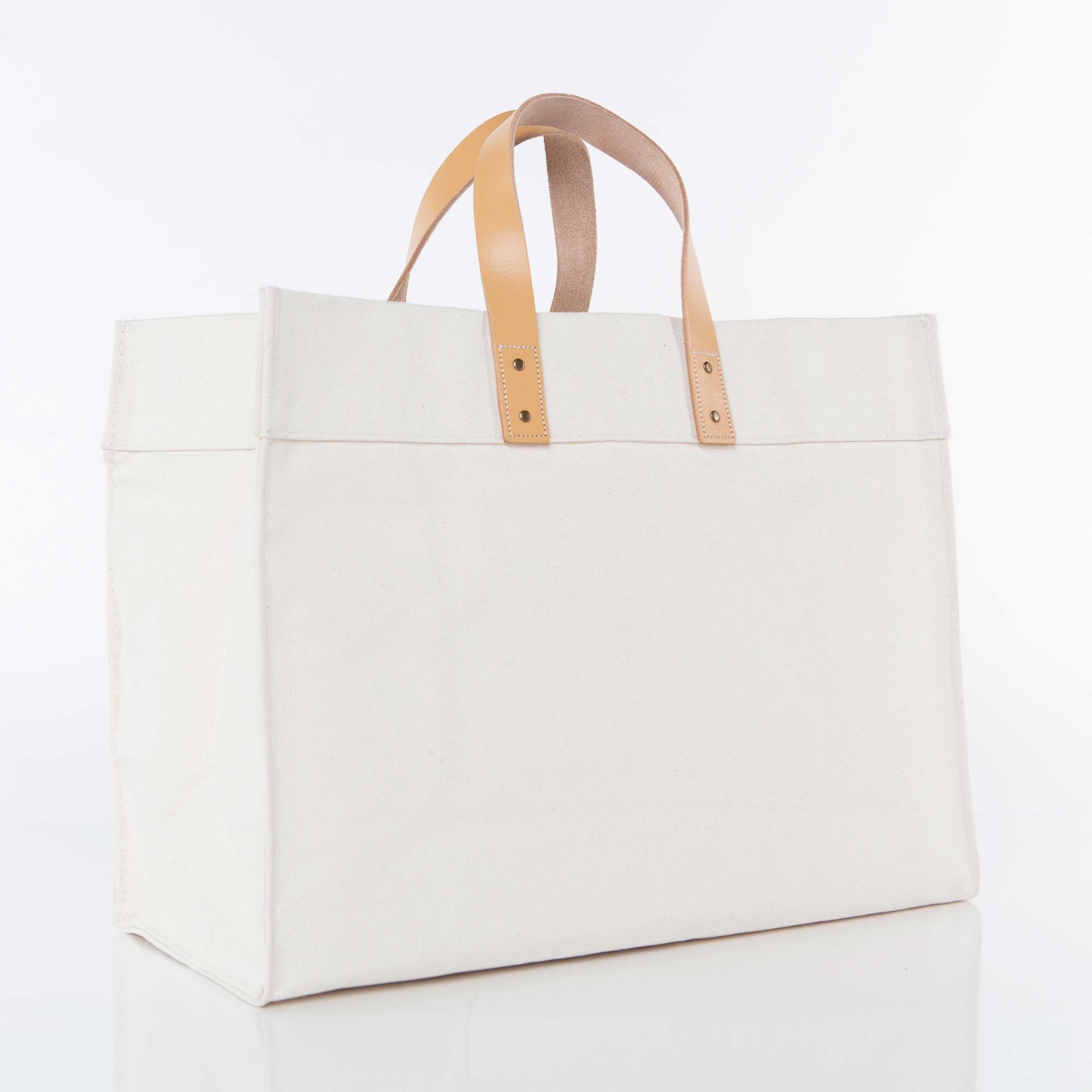 Love Monogram Canvas Tote Bag With Leather Straps
