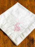 Pastel Gingham Bunny Dinner Napkins