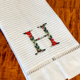 Christmas Monogrammed Guest Towel