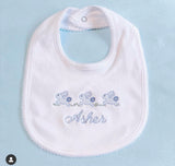 Picot Trim Baby Bib