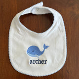 Picot Trim Baby Bib