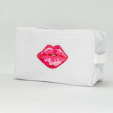 Waffle Weave Cosmetic Pouch