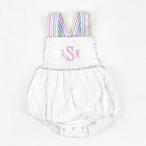 Unisex Seersucker Sunsuit