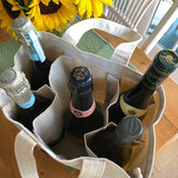 Canvas Wine Tote